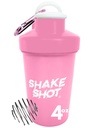 Pink - 4oz Mini Shaker Flaske til før træning, Creatin, Lille Scoop Kosttilskud (Ikke for Protein) Clip & Shaker Ball
