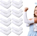 Eurzom 8 Par Eksem Ærme for børn Toddler Elastisk Arm Ærmer Soft og ikke skader huden UV-beskyttelse
