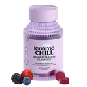 Lemme Chill Stress Relief Gummies med 300mg KSM- 66 Ashwagandha, Lemon Balm, Passionflower & Goji til støtte afslapning, sund cortisol & søvn - Gluten- fri, ikke-GMO, blandet berry (60 Greve)