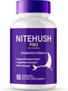 Nite Hush Pro Brain Kosttilskud til hukommelse og fokus kapsler, NiteHush Advanced Formel Brain Health Support - Maksimal styrke Nootropics NiteHushPro Alle naturlige støttepiller anmeldelser (60 kapsler)