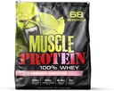 COLOSSAL LABS Muscle Protein Whey Powder [5 lbs/Pack of 1]– Cold Filtered, 25g Pure Protein, 6.6g BCAAs (Packaging May Vary) (5LB, Strawberry)