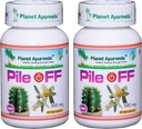 Planet Ayurveda Pile Off, 500mg Veg Kapsler - 2 flasker
