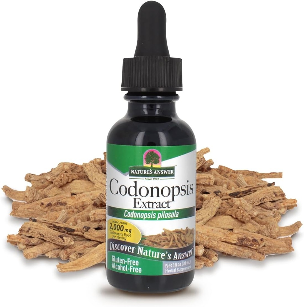 Naturens svar Alkohol- Gratis Codonopsis Root, 1-Fluid Ounce