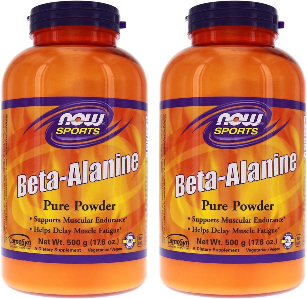 Now Foods Beta- Alanine - 500 g (17,6 oz.) 2 Pack