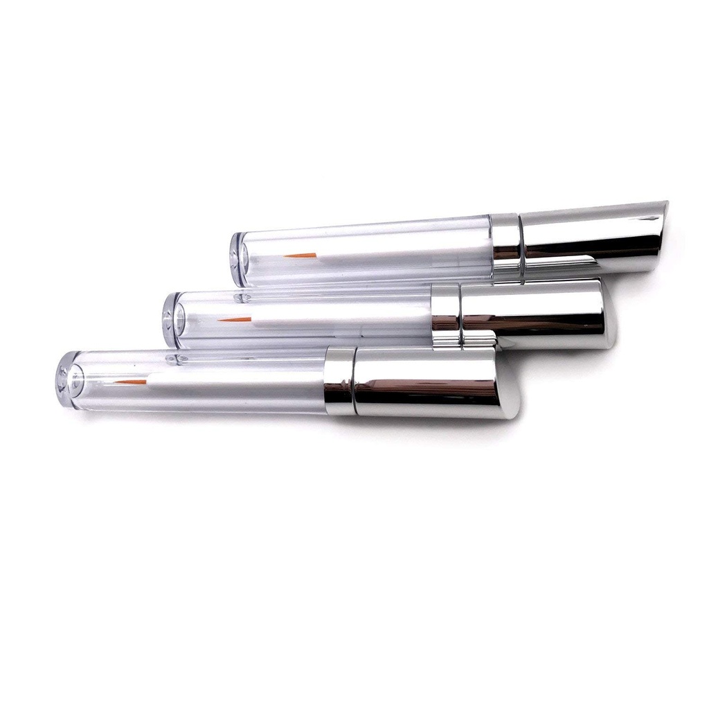 2 stk 5ml Akryl Multifunktionelle Tomme Eyelashes Tube Eyeliner Hætteglas Flaske beholdere med Wand Applikatorer Bedste for Eyelash / Eyebrow vækst Serum Castor Oil