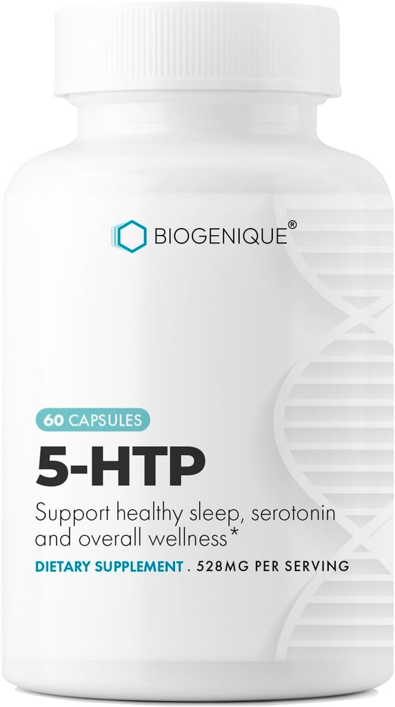 5- HTP (5- hydroxytryptophan) 200 mg, Mood Enhancer og Neurotransmitter Support * 60 Kapsler 5htp Griffonia Simplicifolia - Made in USA