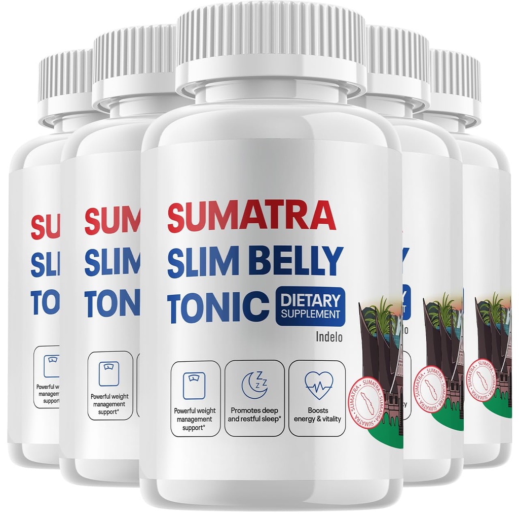 (5 Pack) Sumatra Slim Belly Tonic - Slim Belly Kosttilskud, Sumatra Slim Belly All- Natural Pills, Sumatra SlimBelly Anmeldelser (300 kapsler)