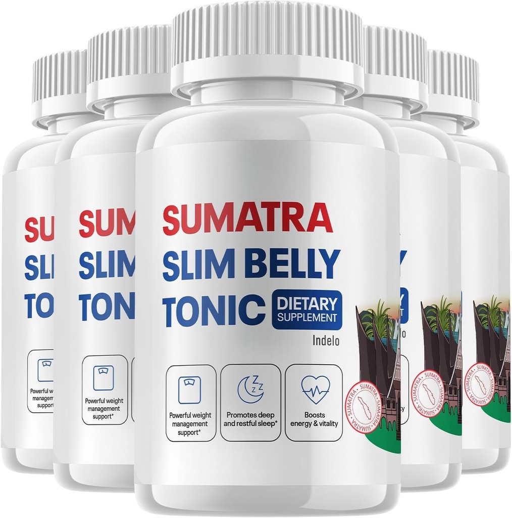 (5 Pack) Sumatra Slim Belly Tonic - Slim Belly Kosttilskud, Sumatra Slim Belly All- Natural Pills, Sumatra SlimBelly Anmeldelser (300 kapsler)