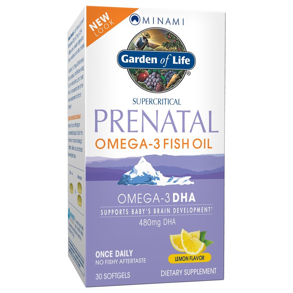 Have of Life Prenatal DHA Omega 3 Fish Oil Supplement - Minami Natural Prenatal, Lemon, 30 Softgels