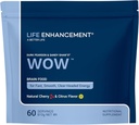 Life Enhancement Wow drikke pulver med B12, Niacin, koffein, Taurine, Phenylalanin, C-vitamin, & mere Multivitamin - Anti Aging Powder med Low- Calorie Brain Boost - 60 Serveringer