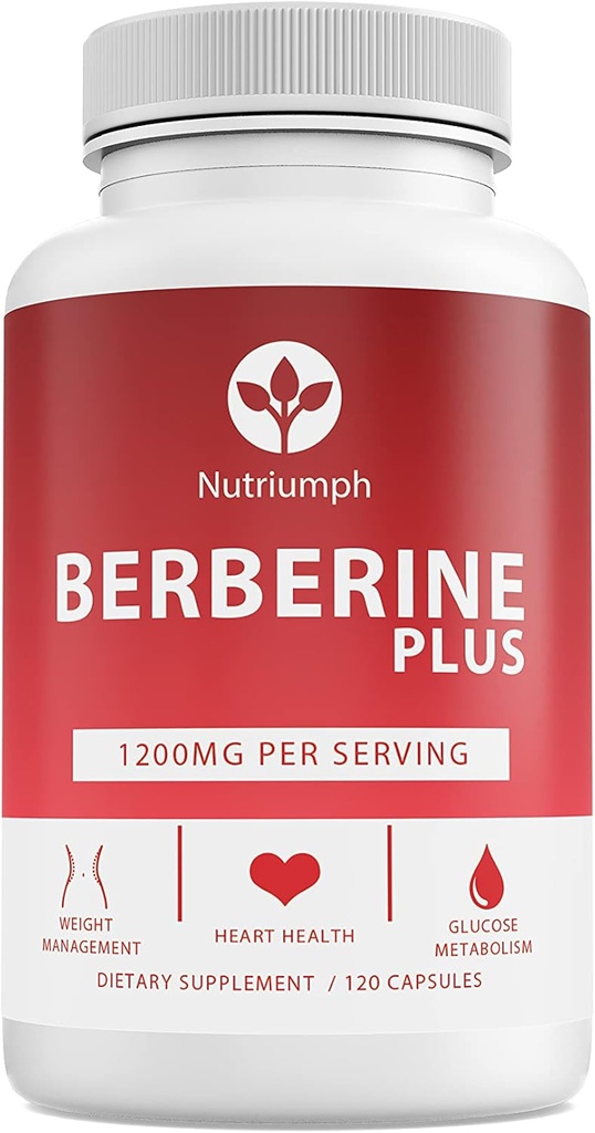 Berberine Plus 1200mg med Royal Jelly - understøtter vægtstyring, Heart Health & Glucose Metabolisme - 120 Veganske kapsler - Non- GMO, Made in USA