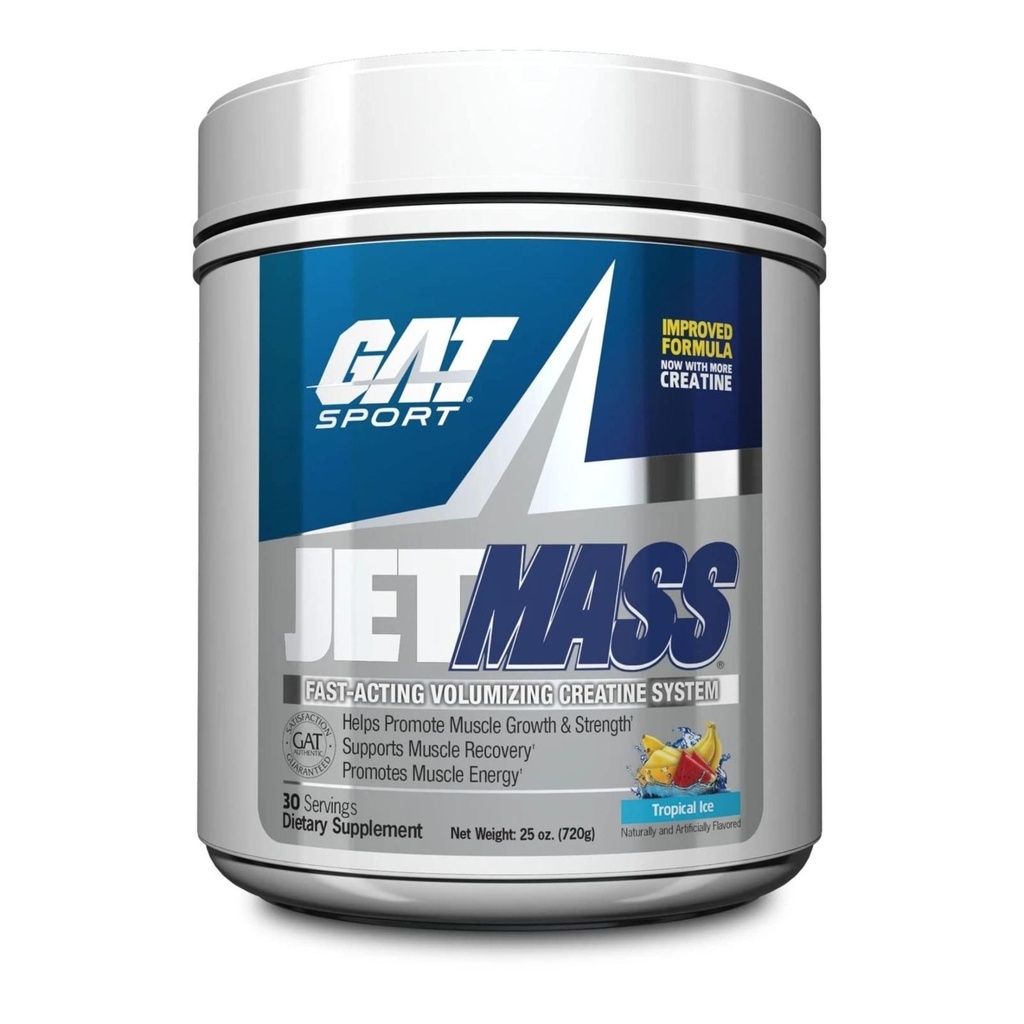 GAT SPORT JetMass Fact- Actioning Volumising Creatine System, 30 Servere (Tropical Ice)