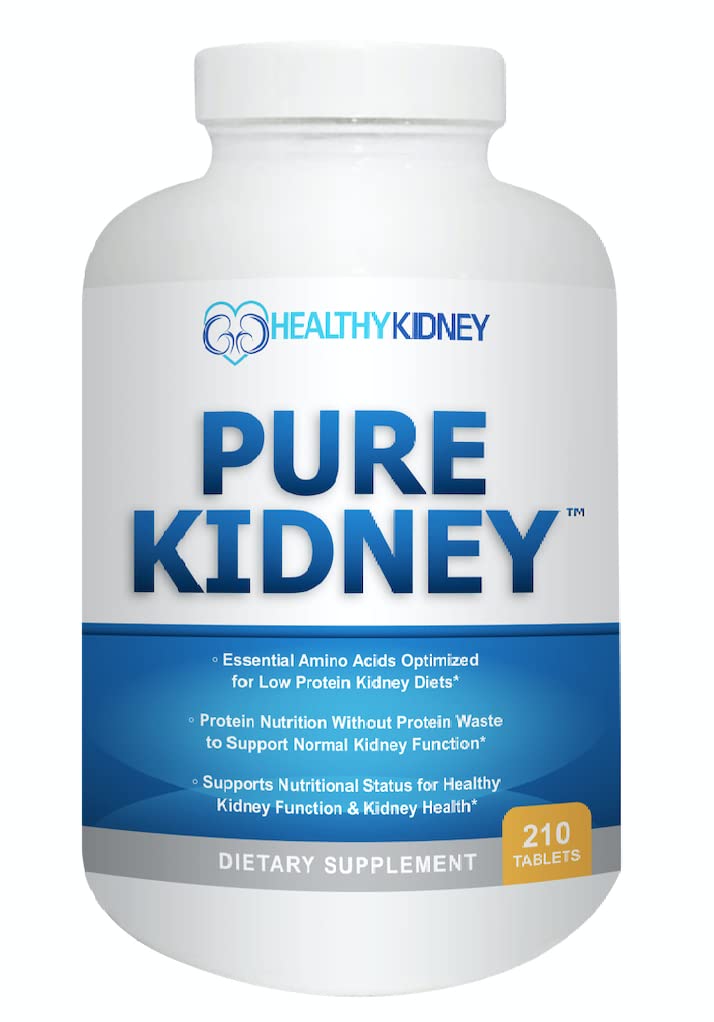 Pure Nyre Health Supplement og Renal Diet Cookbook for Foryngelse, Lav Protein Diet og Nyre Supplement. Nyrekost bog Nyretilskud 210 piller