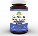 Plant Calcium & Magnesium tillæg med bor, D3- vitamin & K2 MK- 7 - Optimal Calcium- Magnesium- forhold for ben Styrke og sundhed, Vegan, Non- GMO, Allergen- Free, 120 Kapsler