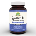 Plant Calcium & Magnesium tillæg med bor, D3- vitamin & K2 MK- 7 - Optimal Calcium- Magnesium- forhold for ben Styrke og sundhed, Vegan, Non- GMO, Allergen- Free, 120 Kapsler