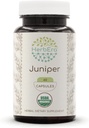 HerbEra Juniper 60 Capsules, 500 mg, Made with USDA Organic Juniper (Juniperus communis) Dried Berry (60 Capsules)