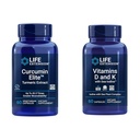 Life Extension Curcumin Elite Turmerisk ekstrakt, fremmer en sund inflammatorisk respons & vitaminer D og K med Sea- jod, D3- vitamin, vitamin K1 og K2