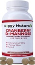 Cranberry D- Mannose til hunde og katte Urinary Tract Infektion Support Forebygger og eliminerer UTI, Bstige Infektion Nyrestøtte, Antioxidant (Single Strength Tablet, 60 Greve)