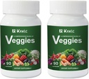Grøntsager -Hele fødevarer supplement med Super- Food Grøntsager til kvinder, mænd, og Kids-90 Veggie kapsler med høje vitaminer og mineraler. (Veggies 2 Pack)