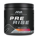 Amazing Muscle Pre Rise Budd124; Pre-Workout Powder supplement med Koffein & Beta- Alanine til mænd og kvinder Budd124; 25 Servering (25 Servere, Frugt Punch)