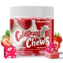 Bovine Colostrum Chews Supplement med probiotika til Gut Sundhed, Bloating, immunforsvar, hud, hårvækst og skønhed - Jordbær Flavor (60 Servering)