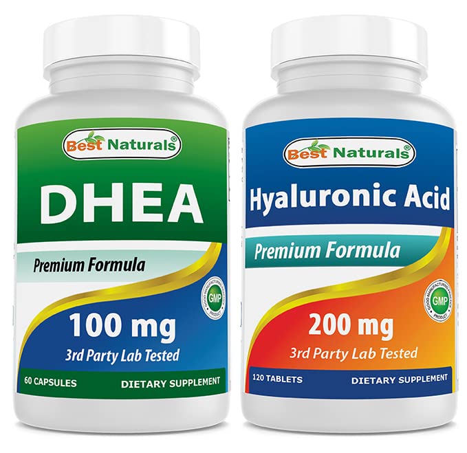 Bedste Naturals DHEA 100 mg & Hyaluronsyre 200 mg