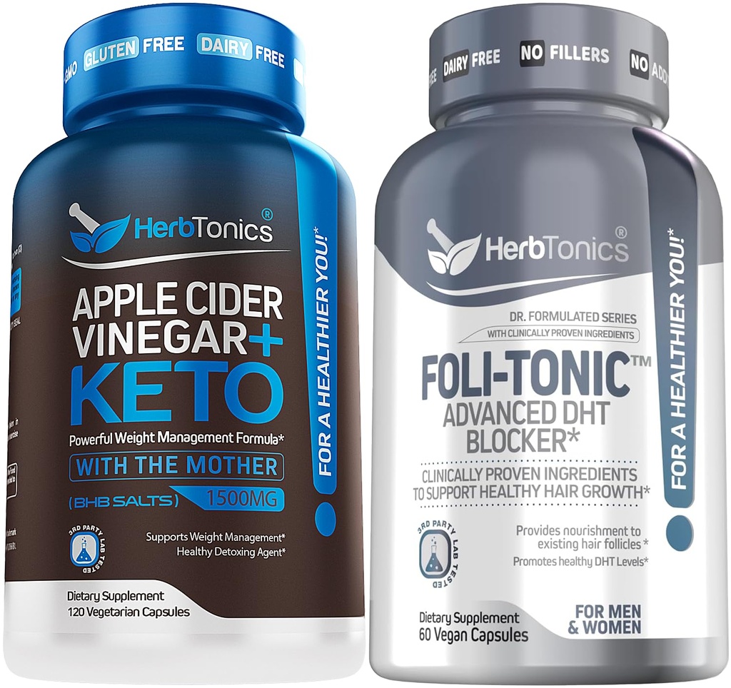 Herbtonics Apple Cider Vincils Capsules Plus Keto BSB