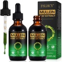 Mullein Drops, Mullein Leaf Extract, Organic Mullein Leaf Tincture Herbal Supplement, Ingen tilsætningsstoffer Mullein Extract Drops 2 fl Oz, 2 pakker