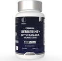 Berberine HCl med Banaba 500mg * 124; Root Extract - Plant Based, Vegan, Non- GMO 120 Kapsler