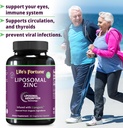 Liposomal Pure Zink Picolinate supplement med kobber, immunforsvar, Metabolisme, og hud sundhed