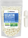XPRS Nutra Size 00 Empty Capsules - 100 Count Empty Gelatin Capsules - DIY Capsule Filling - Fillable Pill Gel Caps for Do-It-Yourself Supplements (White)