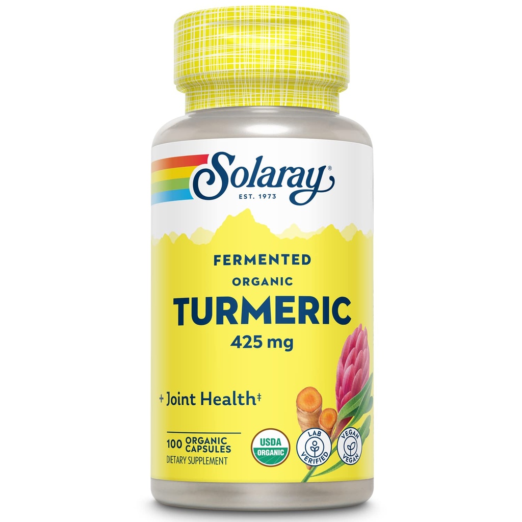 SOLARAY Gæret gurkemeje 500 mg 2 gange daglig