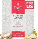D 'AO Labs Immunity Support - Immunity Boost - Effervescent Immunity Support Powder - Yu Ping Feng San Traditional kinesiske Herbal - Effervescent Powder med Pear- Ginger Flavor - 15 Individuelle Serveringer