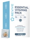 Revive MD Essential Vitamin Pakker til kvinder & mænd, Vitaminer Pack Daily Nutrient Supplement - Travely-Friendly Multivitamin Pakker med Arjuna & Turmerisk Extract Support Heart, Fælles, & orgel sundhed