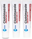 Globe clotrimazol Antifungal Cream 1% USP, 1 oz (3 Pack), Anti Fungal Treatment, Relieves Kløe, Burning, Cracking og Scaling Associated Atletes Foot, Jock Itch, Ringorm og mere