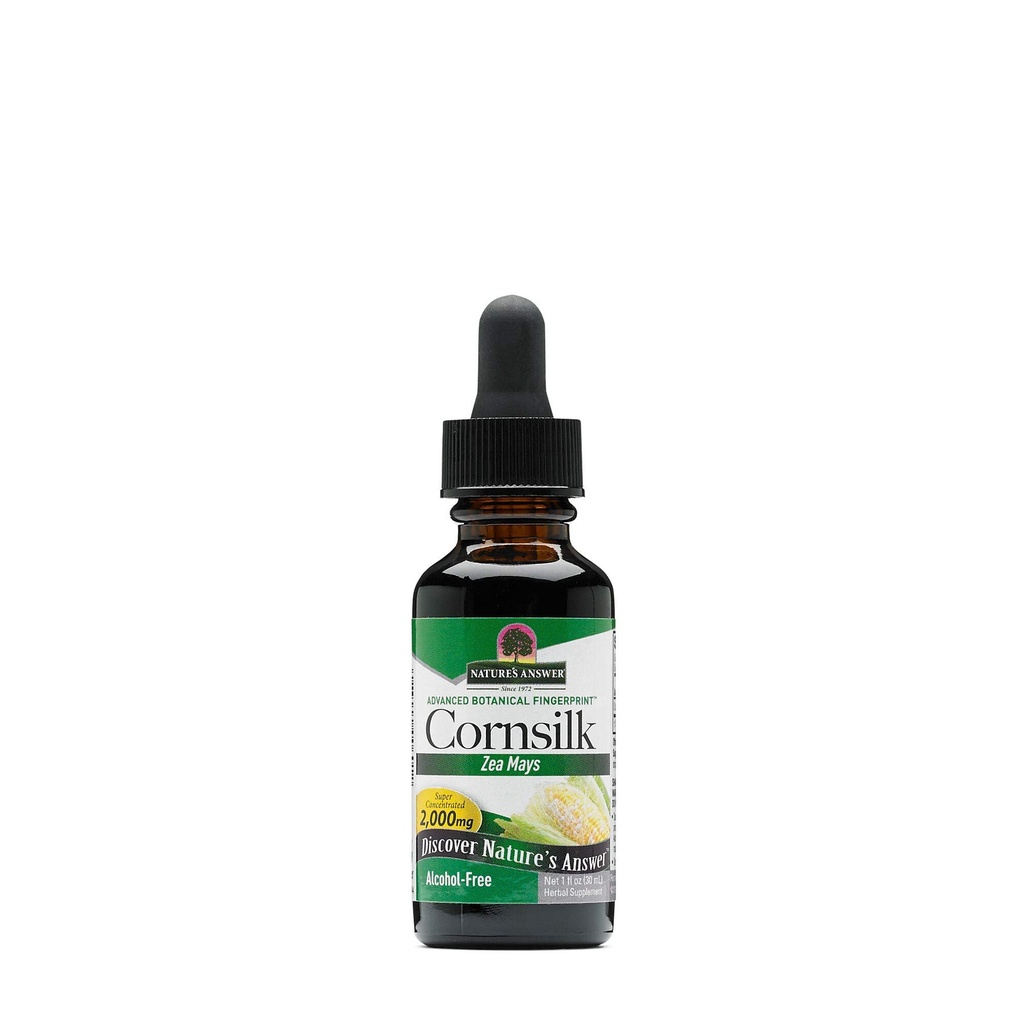 Naturens svar Alkohol- Free Cornsilk 2000mg 1oz Extract Name 124; Urinary Tract Support # 124; Natural Diuretic # 124; Gluten- Free, Non- GMO, Vegan # 124; Single Count