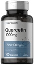 Horbäach Quercetin 1000mg Kapsler er 124; med 100mg Zink er 124; 100 Greve er 124; Non- GMO, Gluten Free Supplement er 124; High Potency Formel