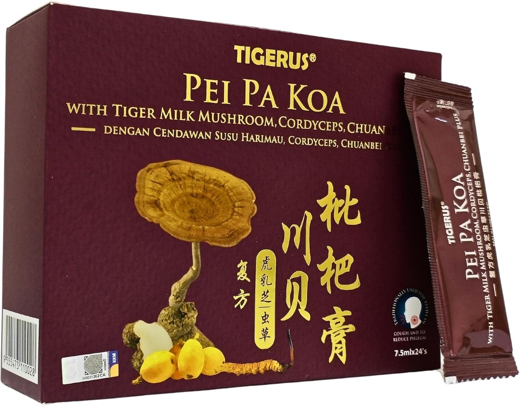 Pei Pa Koa 7.5Ml X 24 sakse med Tiger Milk Mushroom & CORDYCEPS