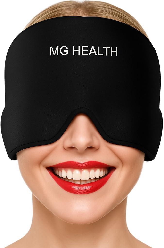 Migræne Relief Cap - Lindrende Ice Pack Hat med Cooling Gel til Hovedpine, Spænding, Stress, og Hangovers