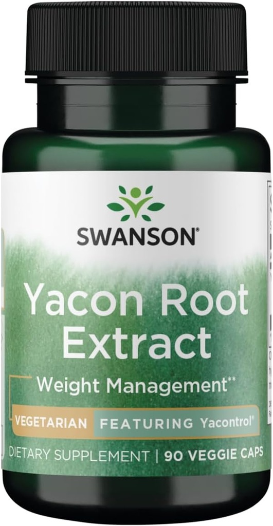 Swanson Yacontrol Yacon Root Extract 4: 1 100 Milligram 90 Veg kapsler