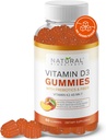 Sugar Free Vitamin D3 K2 Gummies - Vitamin D3 Gummies 5000 IE + K2 MK7 80 mcg, K2 D3 Vitamin Supplement Voksne, Vitamin D K2 for knogler, immunforsvar, hjerte, mood, Gluten- Free, Non-GMO, Natural Peach Flavor