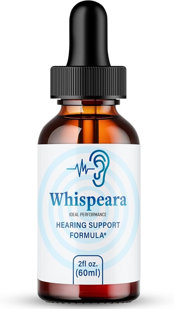 Whispeara Tinnitus Relief til Ringende Øre Drops, Ring Clear Tinnitus Liquid Drops, Maksimal styrke, Avanceret formel hørelse supplement, Øre Ringende Tinnitus, Whispeara anmeldelser (1 Pack)