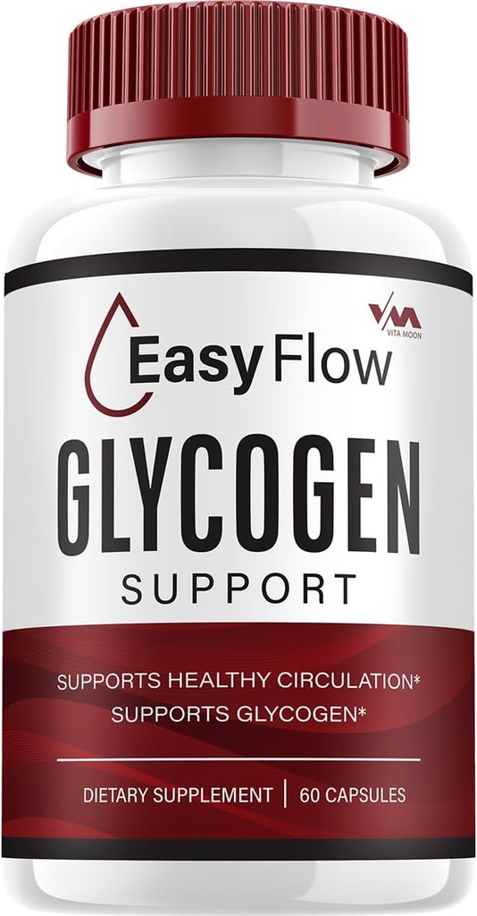 (1 pakke) EasyFlow Glycogen - Easy Flow Capsule Cleaner, EasyFlow Pills, Advanced Formel for Samlet Wellness, Easy Flow Glycogen Anmeldelser, 60 Kapsler