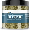 Earthborn Elements Bee Propolis 200 Kapsler, Pure & Ufortyndet, Ingen tilsætningsstoffer (200 Kapsler)