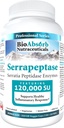 Bio Absorb Serrapeptase Enzyme, høj potens 120000 Enheder (SPU), 200- Day Supply, forsinket frigivelse Vegetariske Kapsler (DRcaps) for maksimal absorption