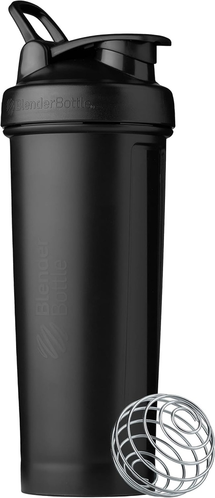 BlenderBottle Classic V2 Shaker Flaske Perfekt til Protein Shakes og Pre Workout, 32-Ounce, Sort