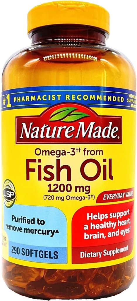 Lavet Nature Omega-3 af fisk Oil 660 mg EPA + DHA, 290 Softgels