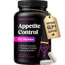 UNALTERED Appetite Suppressant for Kvinder - Hjælper Administrer Cravings, fremmer Fullness, & Understøtter vægttab - Naturlig Kosttilskud med Chrom Picolinate & Glucomannan - 120 Vegan kapsler