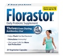 Florastor Daily Probiotic Supplement for kvinder og mænd, Anvendelse med Antibiotika, Saccharomyces Boulardii CNCM I- 745 (20 Capsule, pakke med 2)