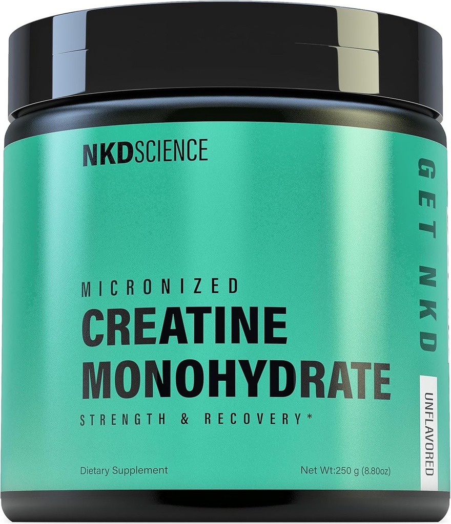 Creatine Monohydrate Third Party Tested 50 Servings micronized creatine for Strength and Recovery - 5g per Serving - unflavored